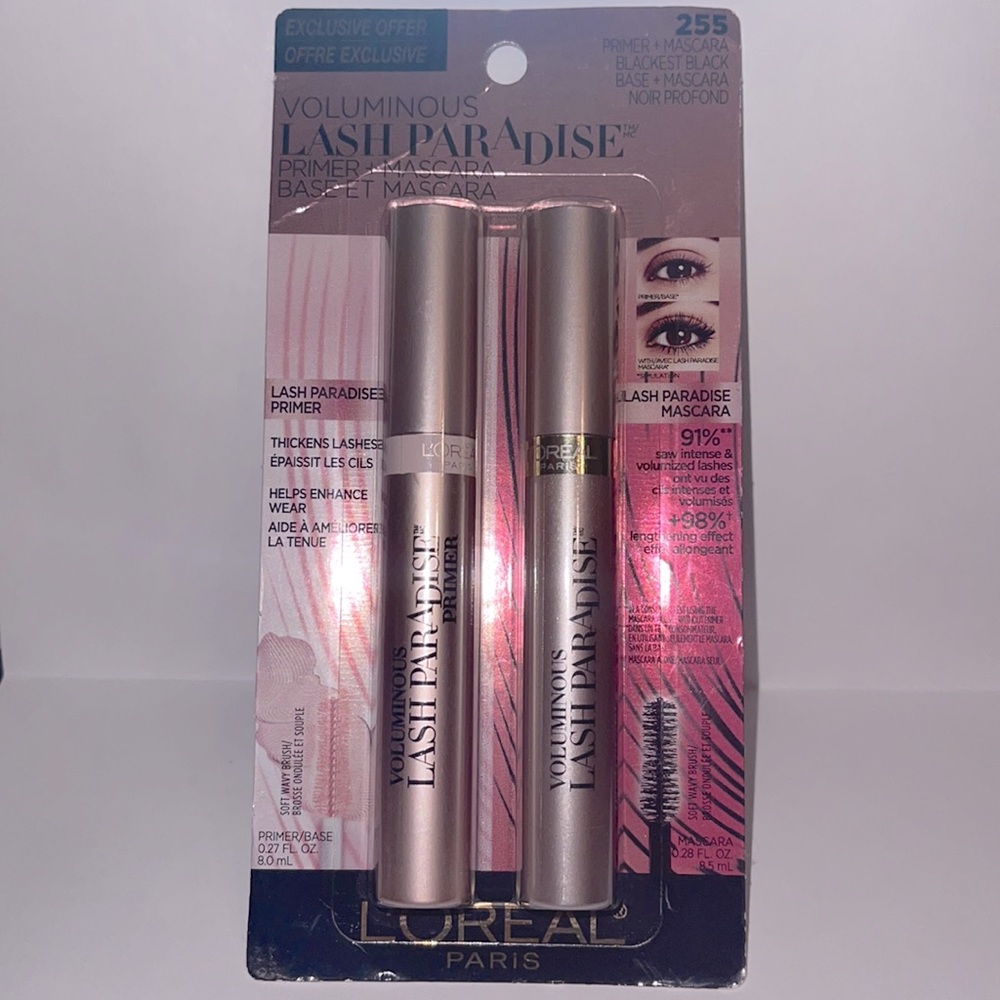 Loreal Voluminous Lash Primer and Mascara Duo Blackest Black SEAL!!!